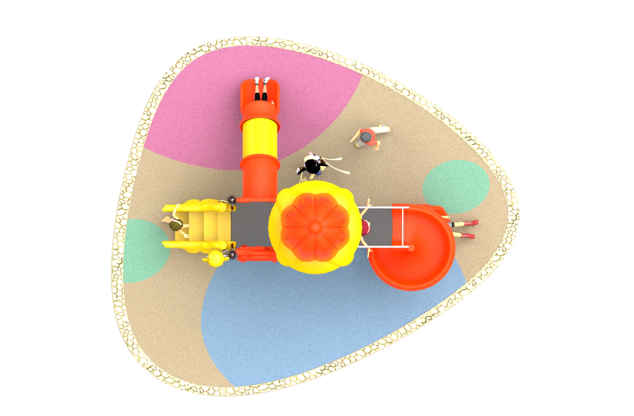 outdoor playset playground equipment HT-89004