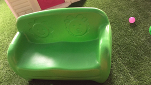 plastic sofa for double kids SLWJ-165