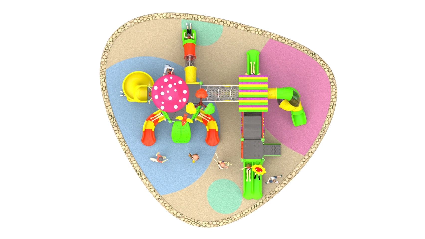 child amusment park playground equipment HT-14009