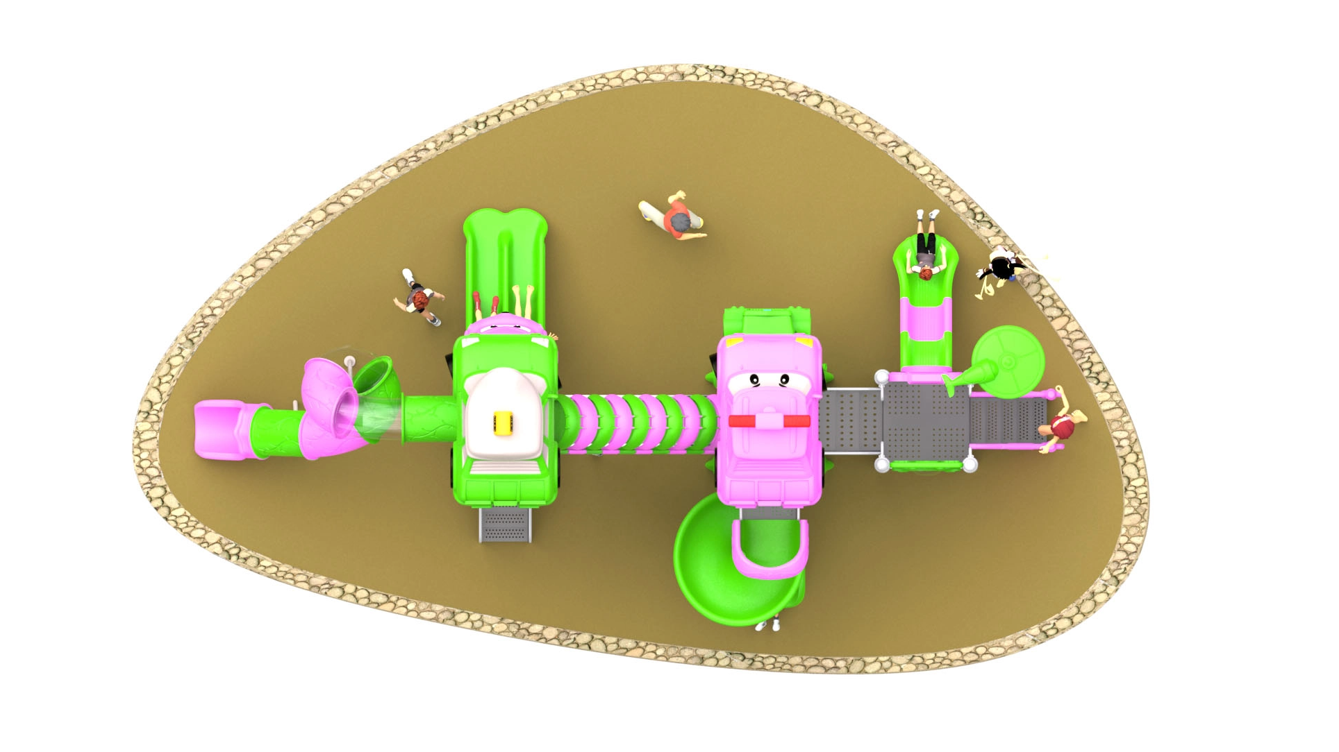 amusement park playground custom playground HT-14018