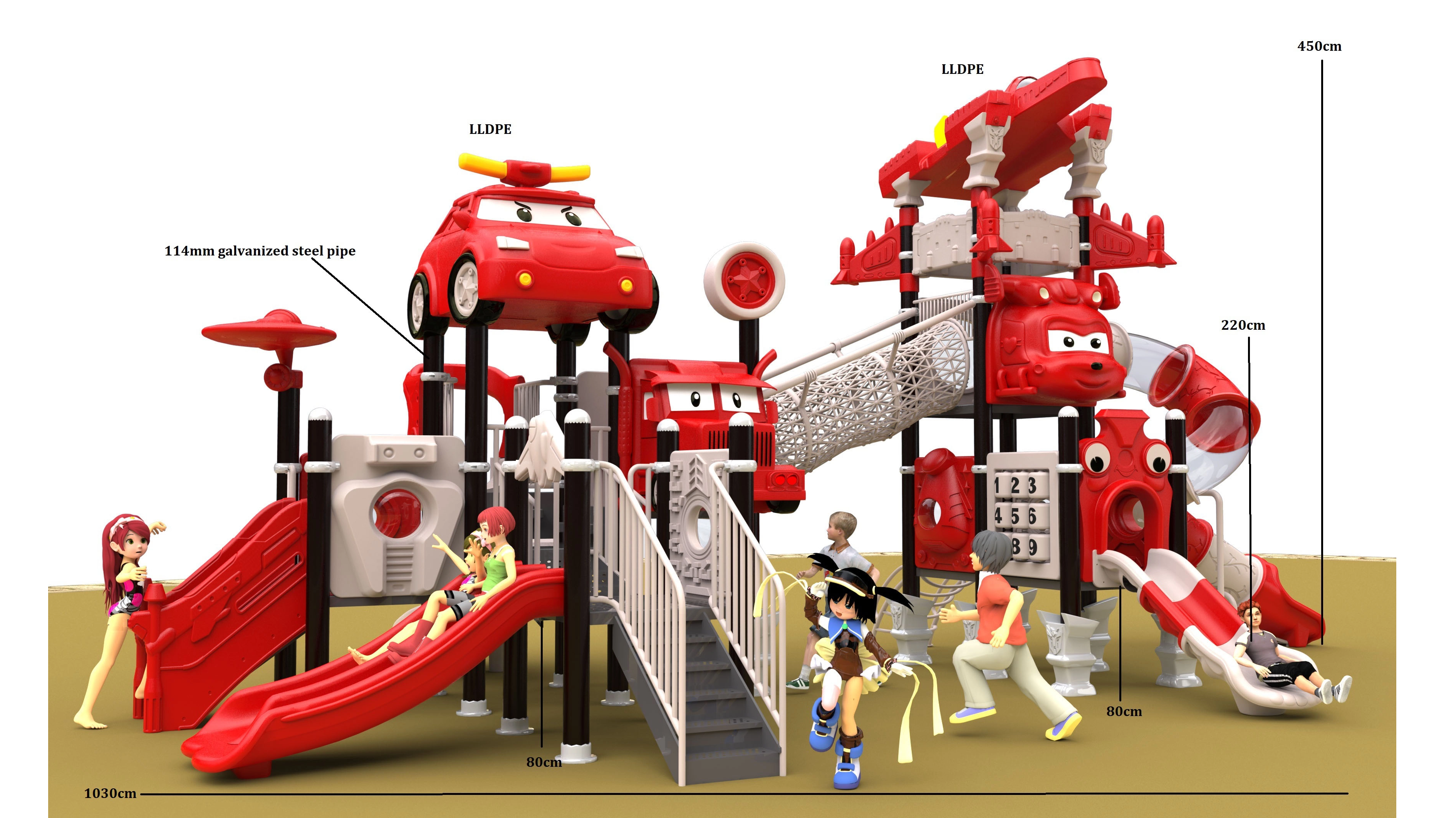 kids outdoor outdoor playground equipment custom playground HT-14019