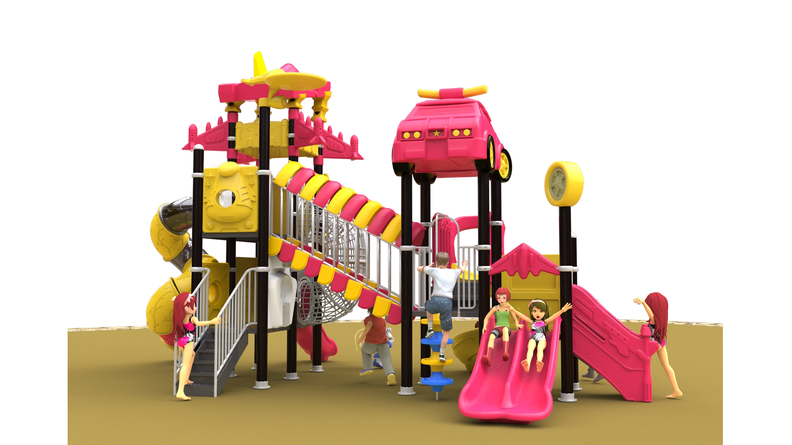 kids outdoor playground equipment custom playground HT-14014
