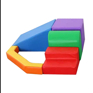 Toddler Playtime Corner Climber, Indoor Active Play Structure for Toddlers and Kids, Safe Soft Foam for Crawling and Sliding RB-034