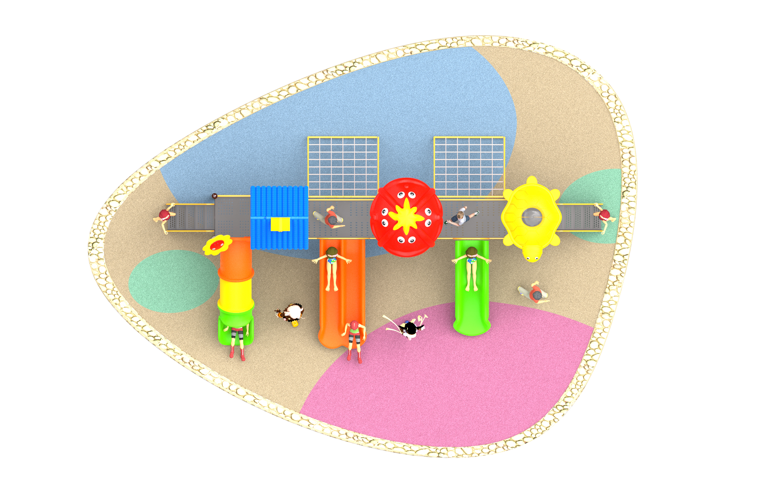 children outdoor play area HT-76072