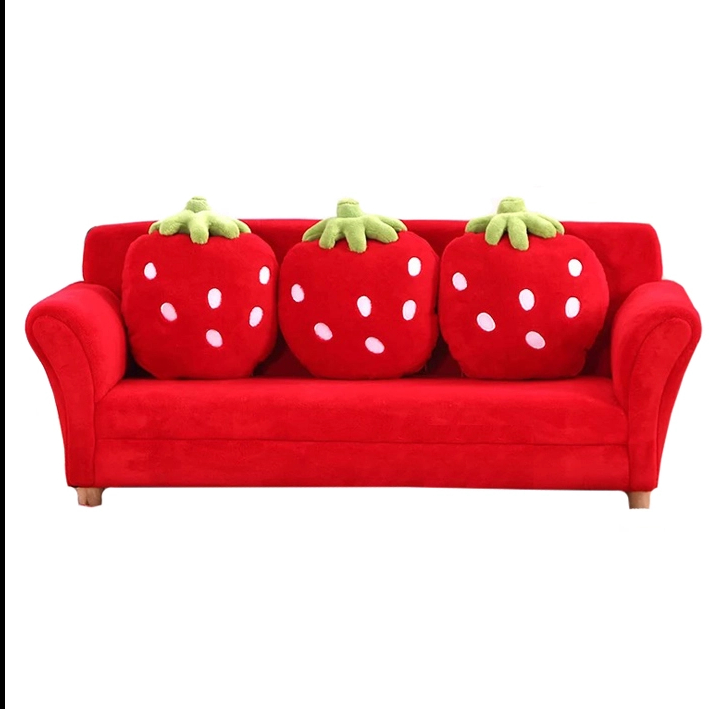 strawberry three kids sofa-red RB-380