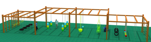 outdoor adventure playground equipment HT-WD23023