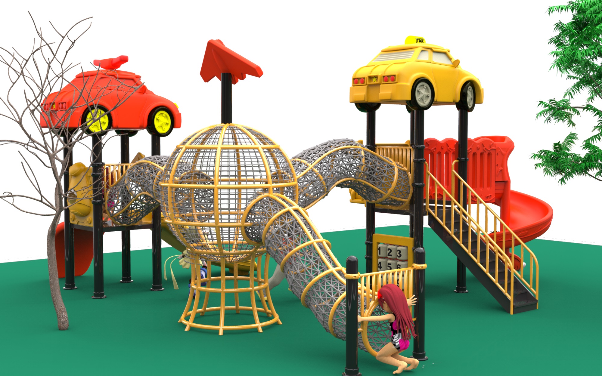 toddlers outdoor playground equipment TN-095