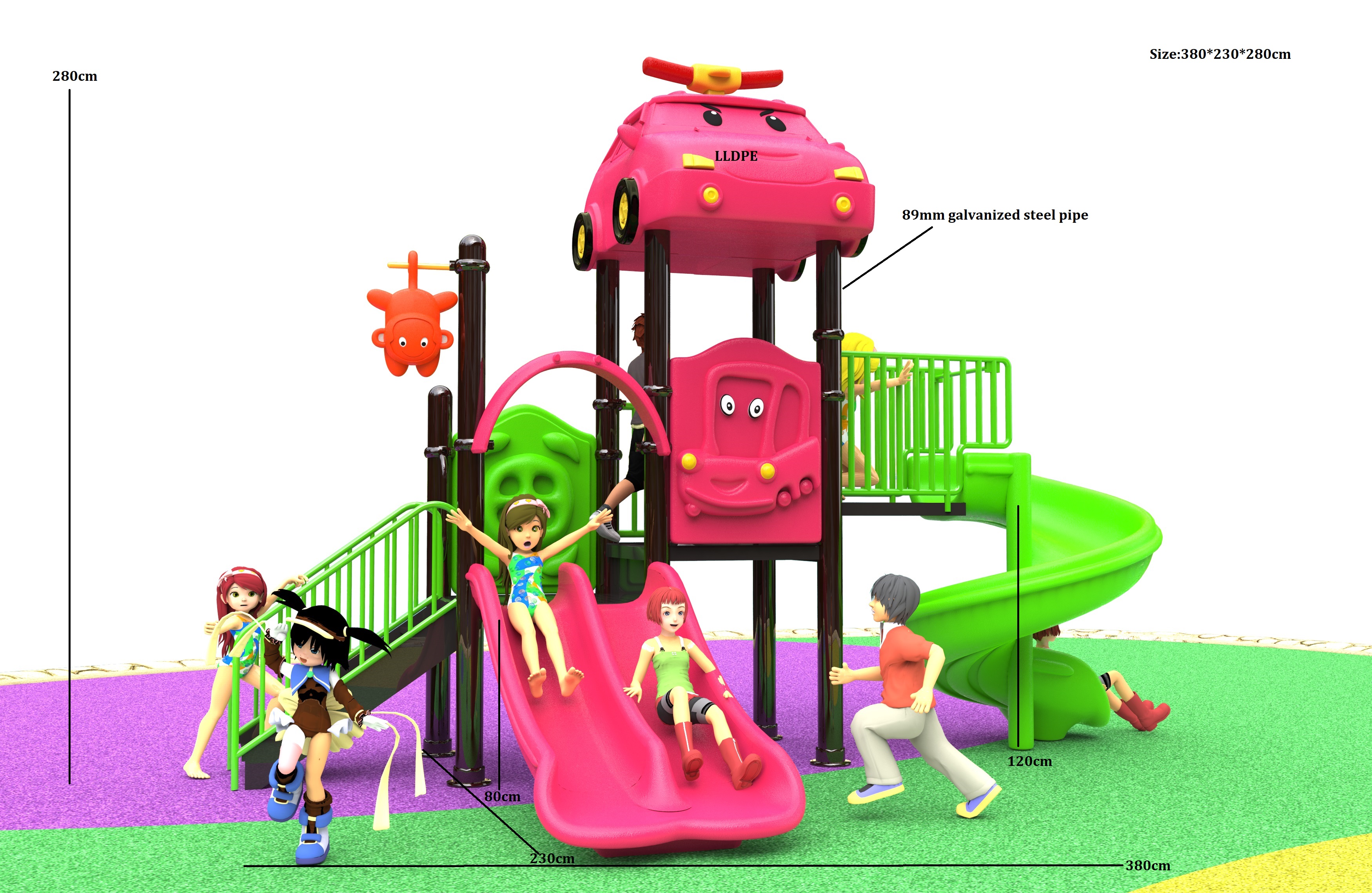 toddlers outdoor playground HT-89021