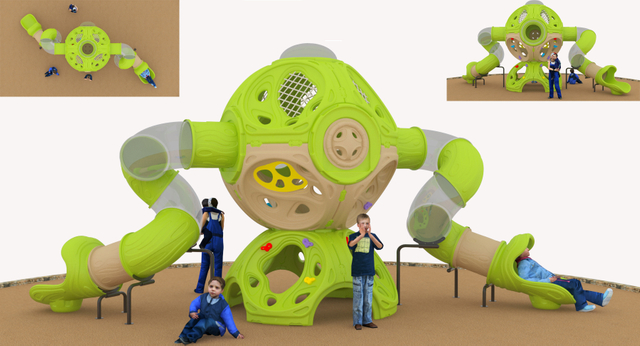 outdoor playground climbing wall for kids PW-024