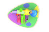 toddlers outdoor play playground equipment HT-55036