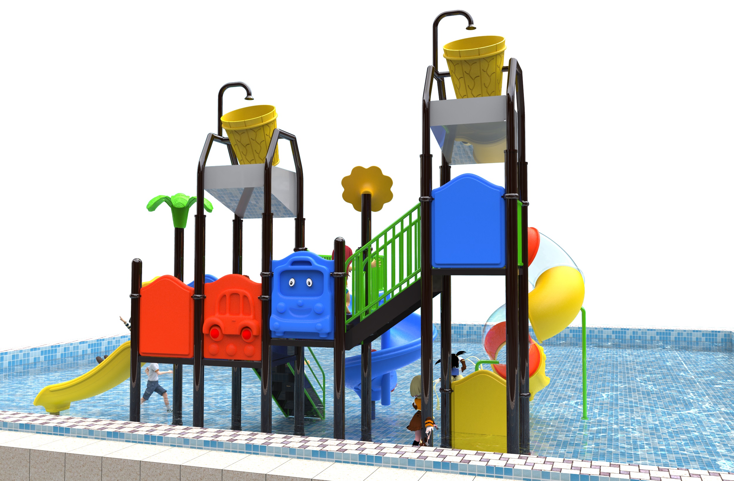 kid plastic outdoor playground equipment HT-2389044