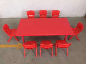 Square Plastic Study Table For Kids SLZ-018