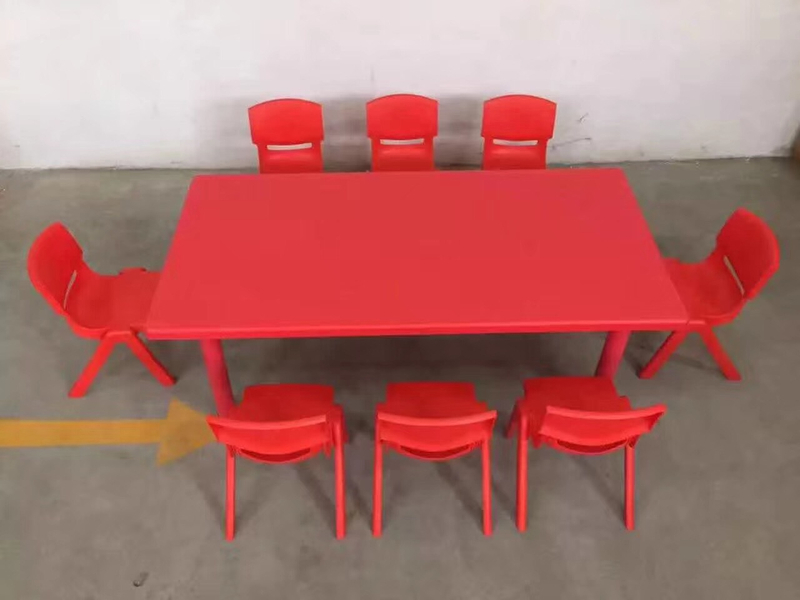 Square Plastic Study Table For Kids SLZ-018
