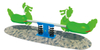 Classic 2-Post Seesaw Playground Toy with PE board PE-QB-001