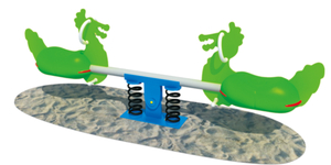 Classic 2-Post Seesaw Playground Toy with PE board PE-QB-001