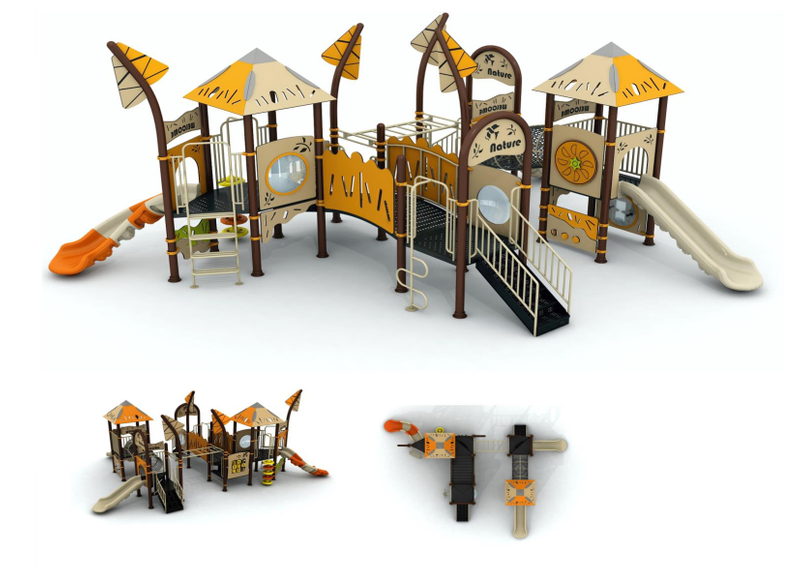 kids outdoor playset outdoor playground equipment custom playground PE-HT-006