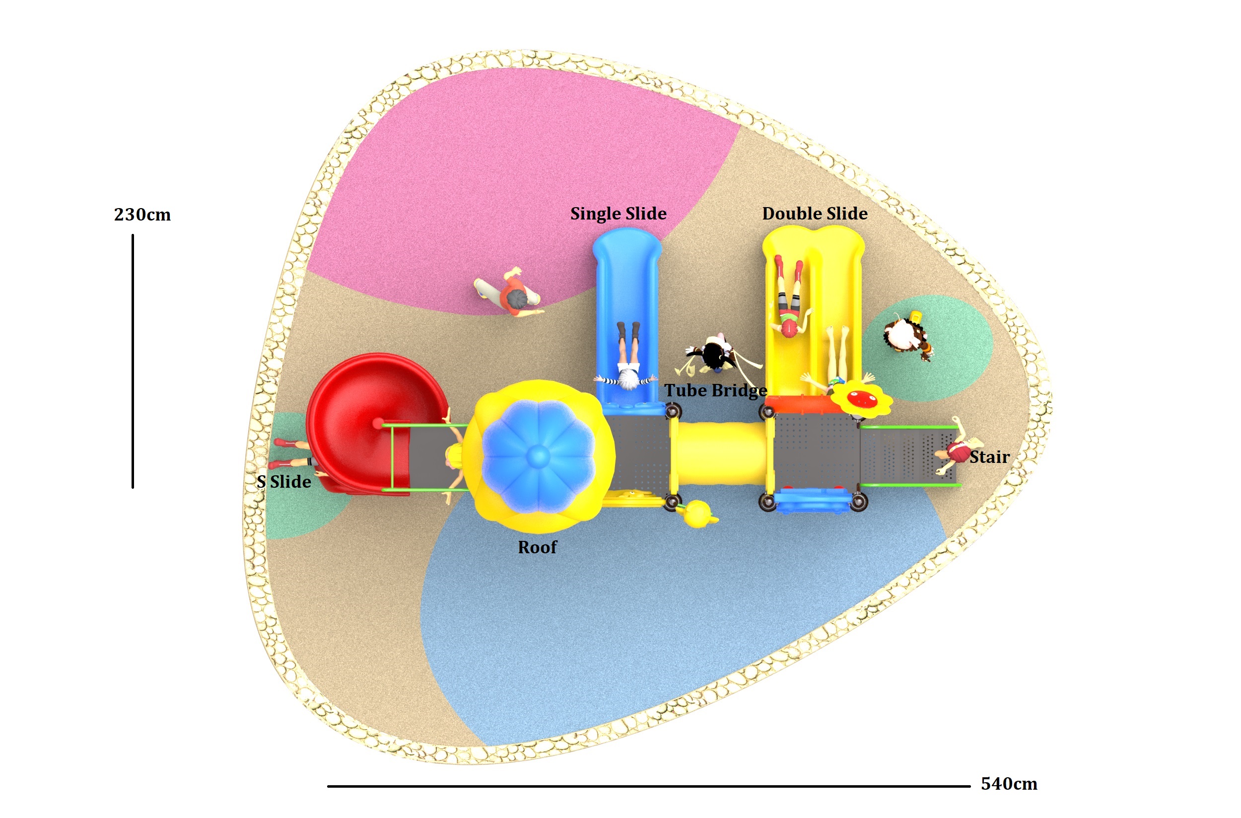 kid outdoor playground equipment HT-89002