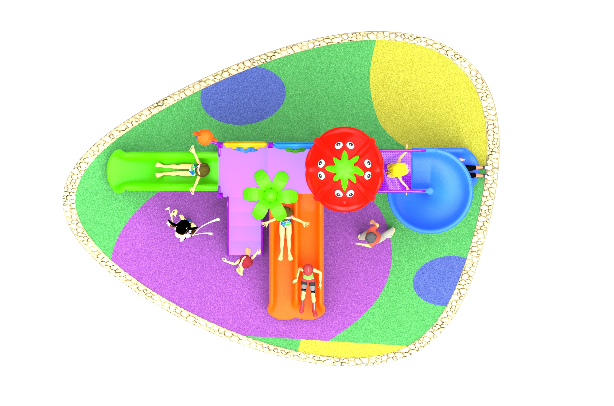 outdoor playground set for toddlers HT-55055