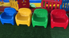 plastic sofa for single kids SLWJ-166