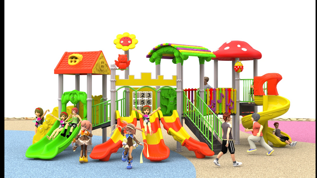 kids outdoor playset outdoor playground equipment custom playground HT-14007