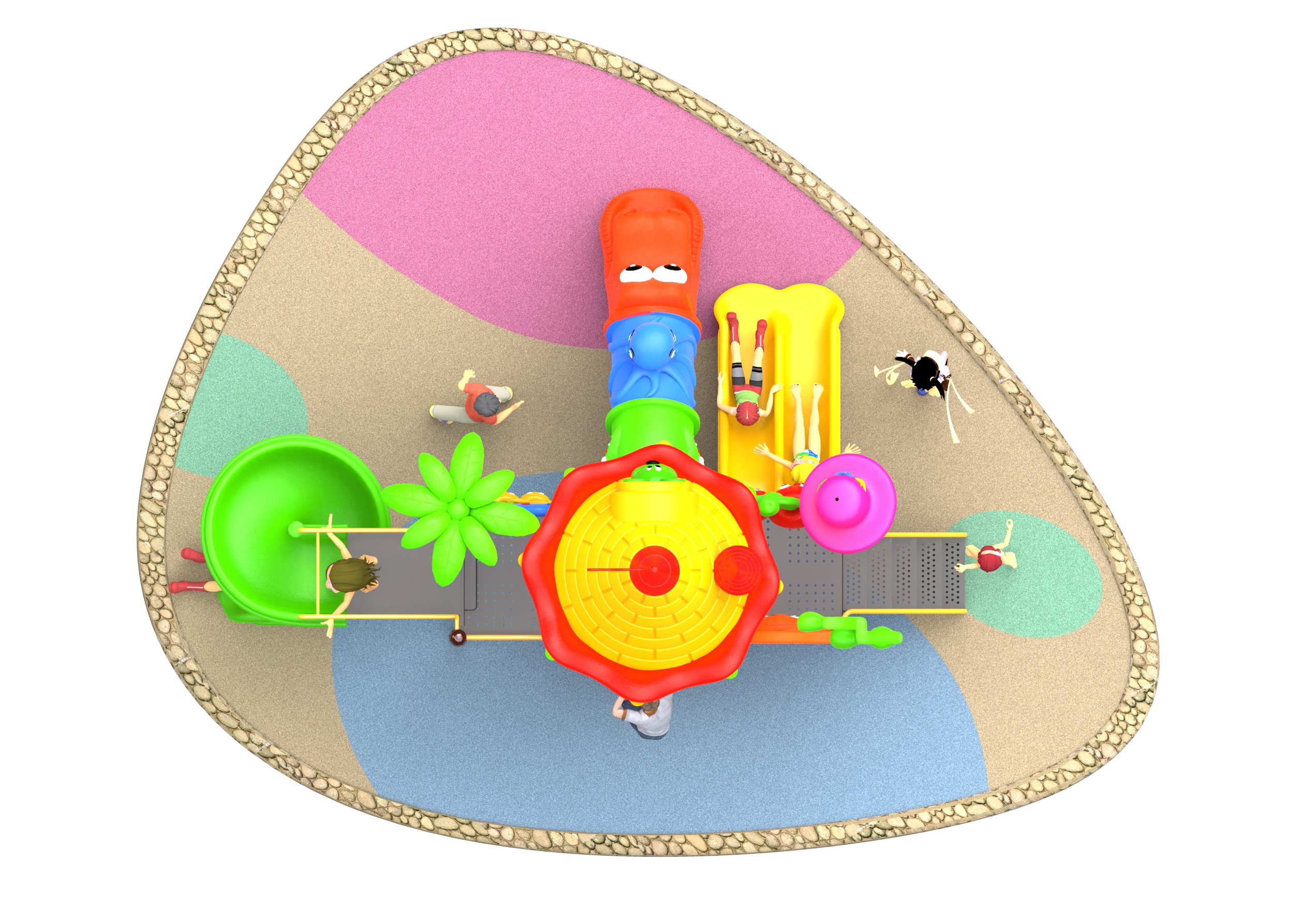 children's plastic playground equipment HT-76147
