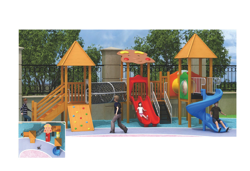 community wooden playground equipment MH-053