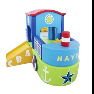 pirate ship design soft playground, toddler's indoor playground equipment, indoor playground equipment for toddler's play center RB-062