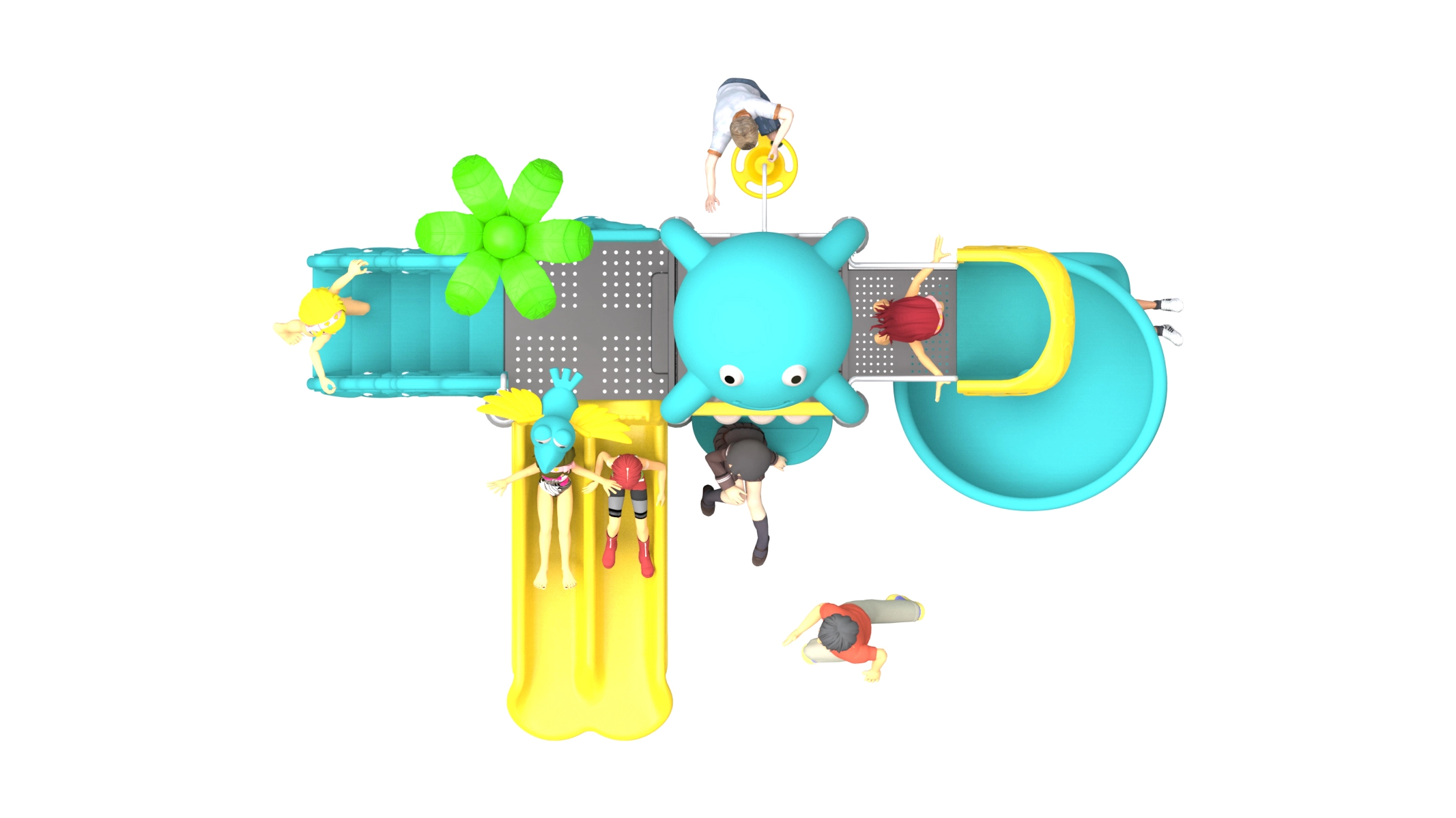 plastic outdoor play equipment HT-14063