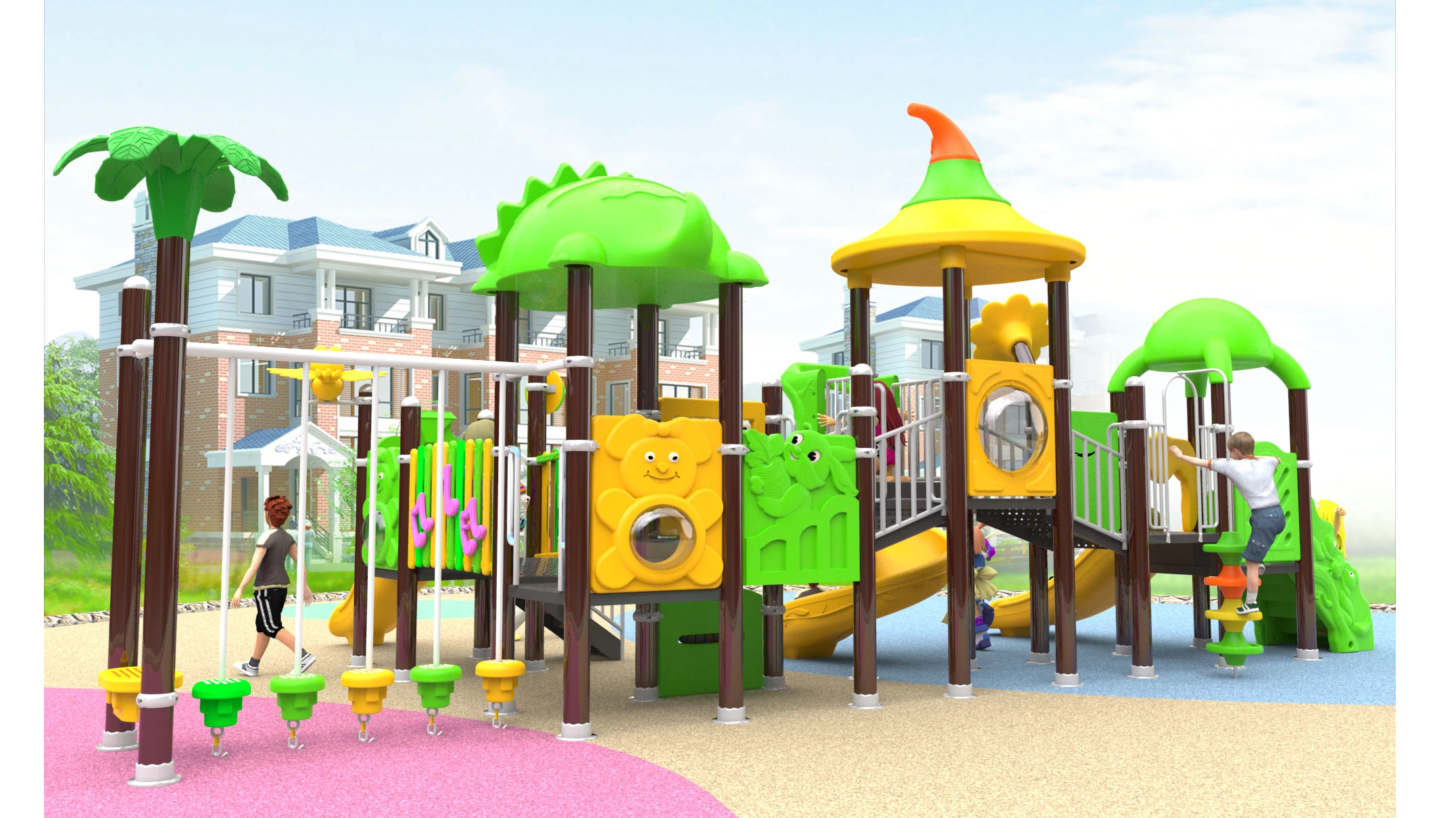 children outdoor play area HT-14078