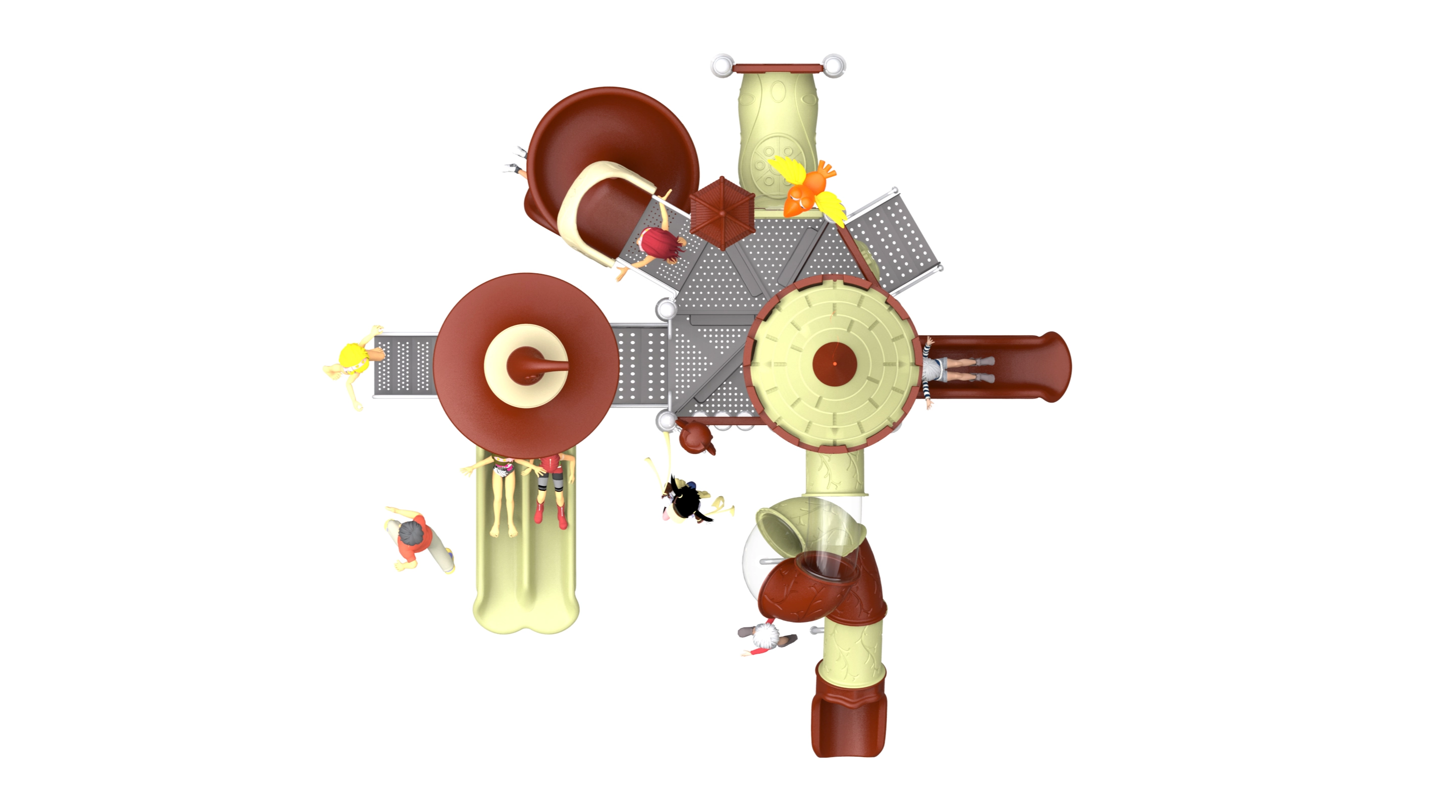 kids playground slides HT-14058