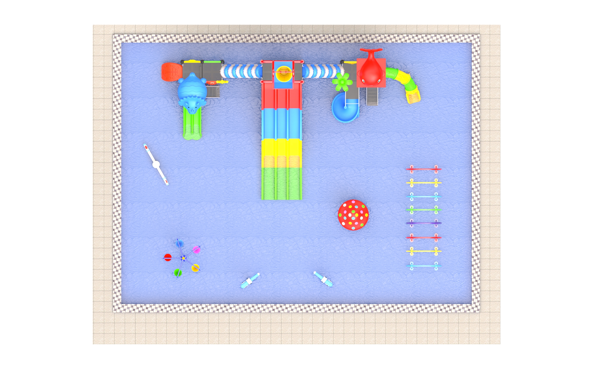 toddler's water playground equipment HT-14206