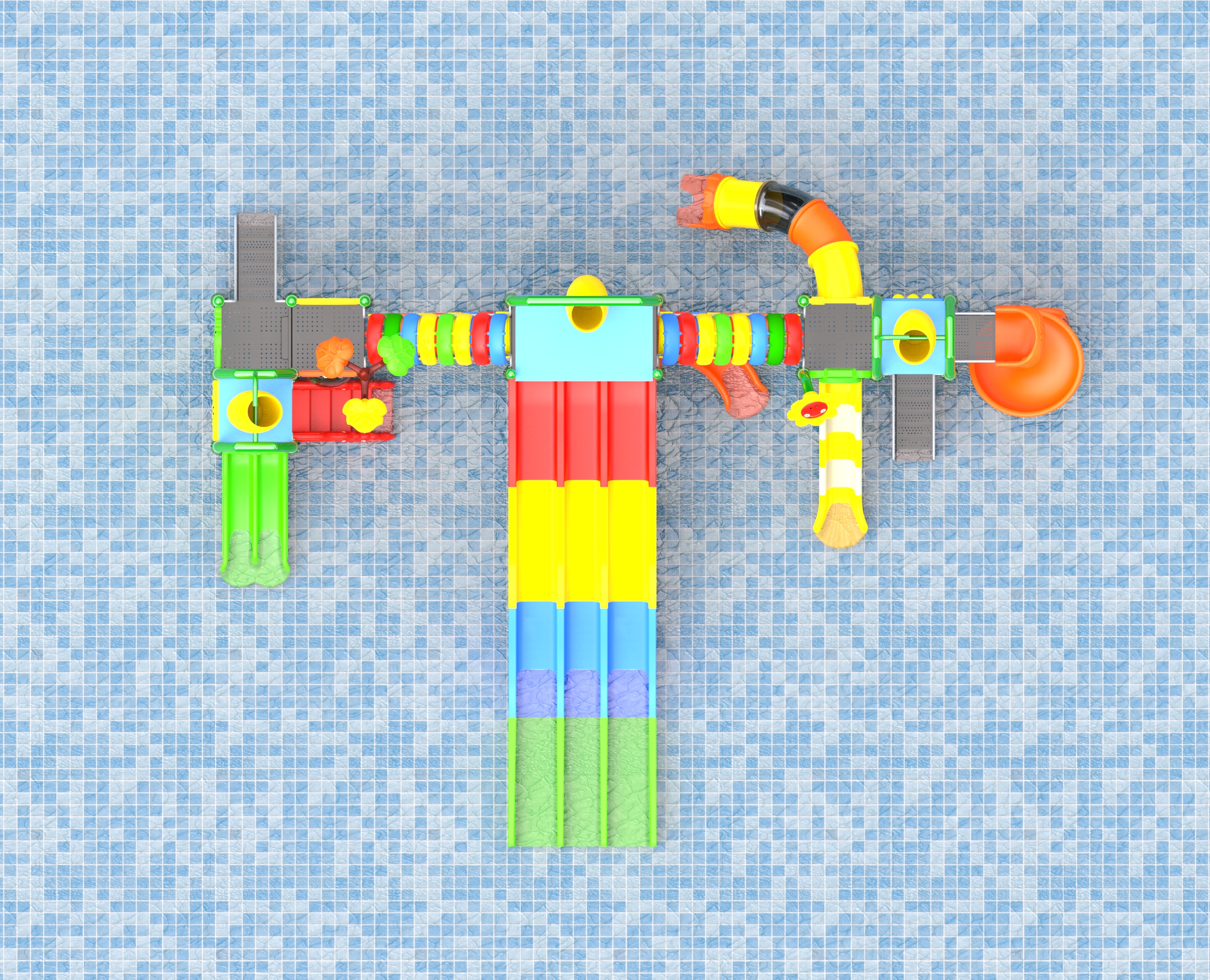 outdoor playground equipment for water park HT-14210