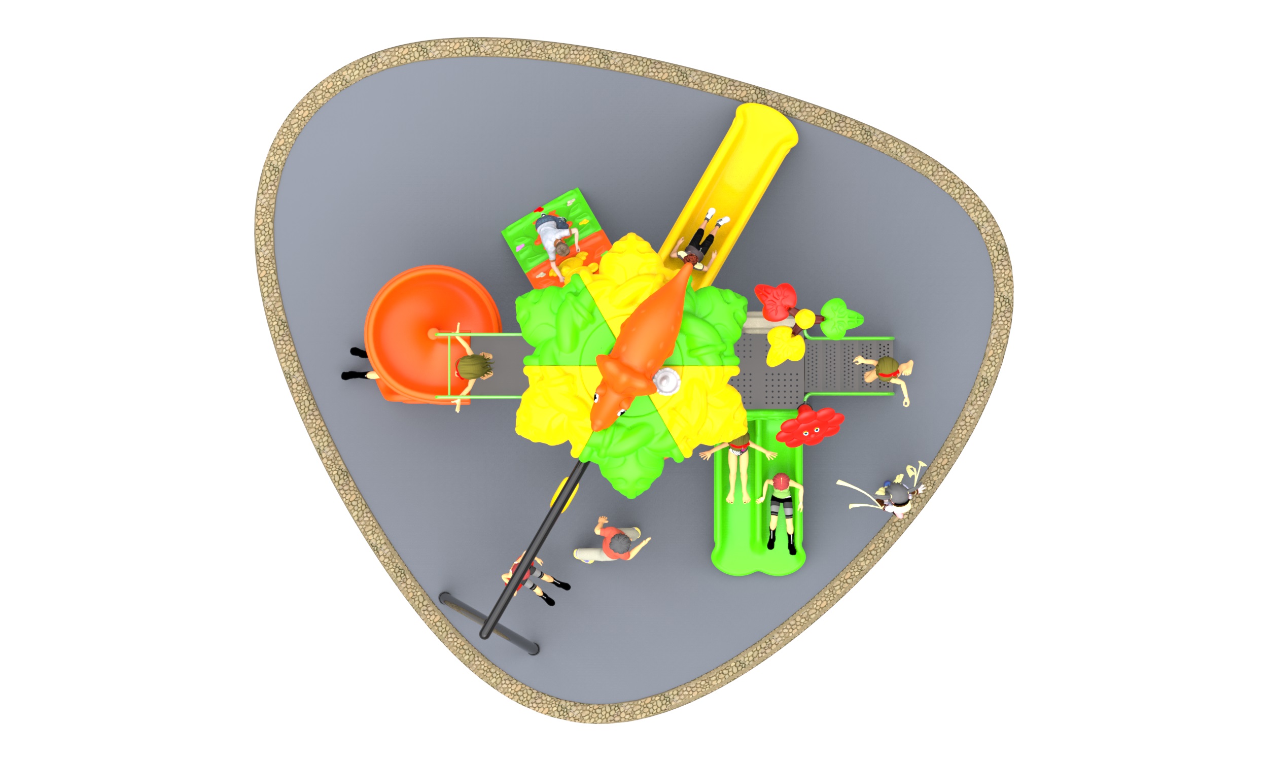 kids playground outdoor HT-89043
