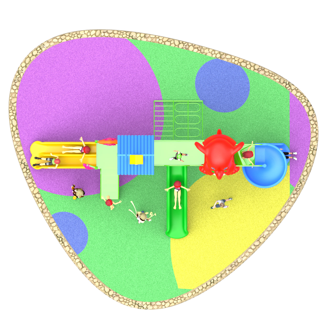 commercial outdoor playground equipment HT-55022