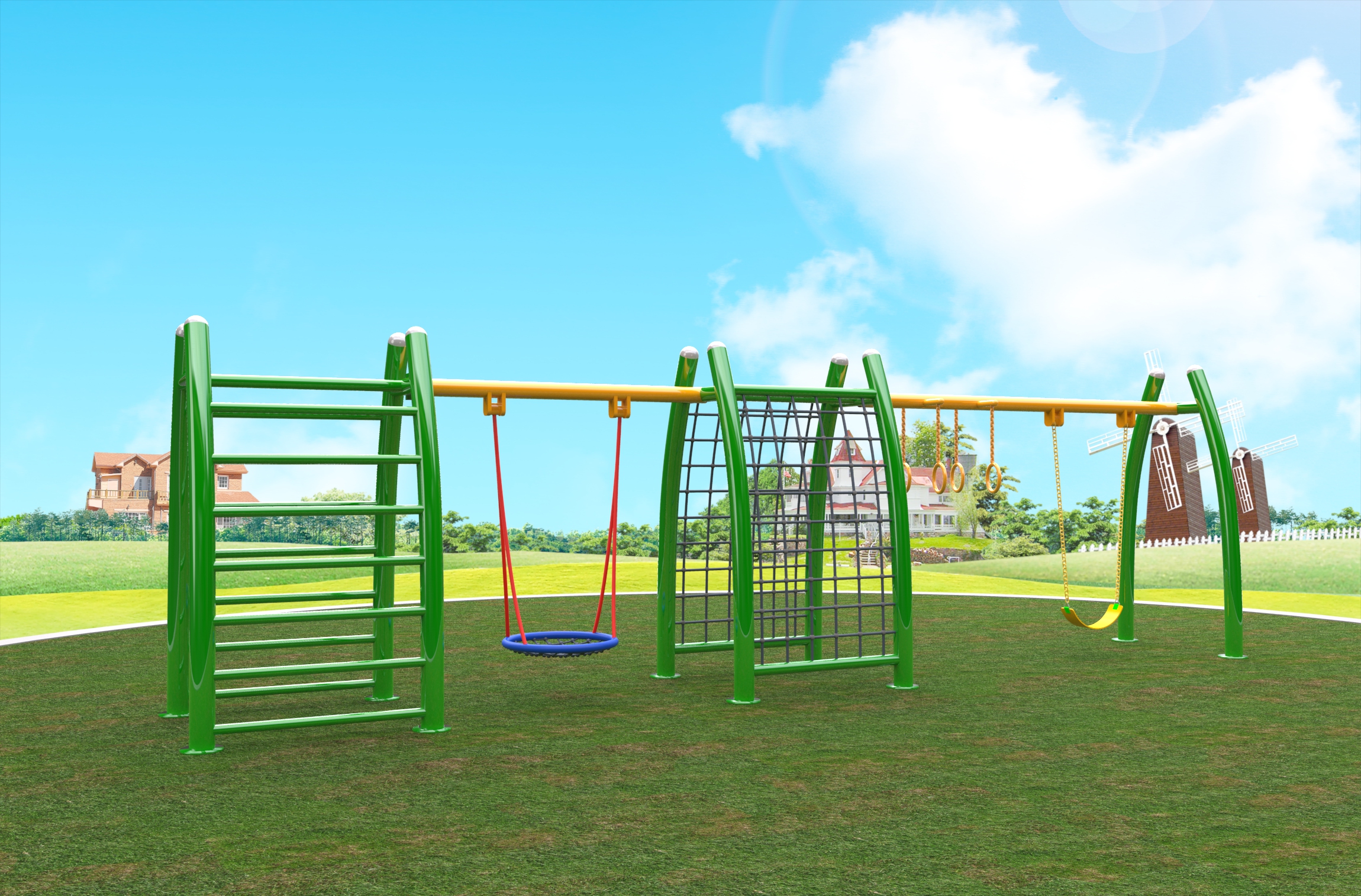 best outdoor swing sets for kids QQ-23004