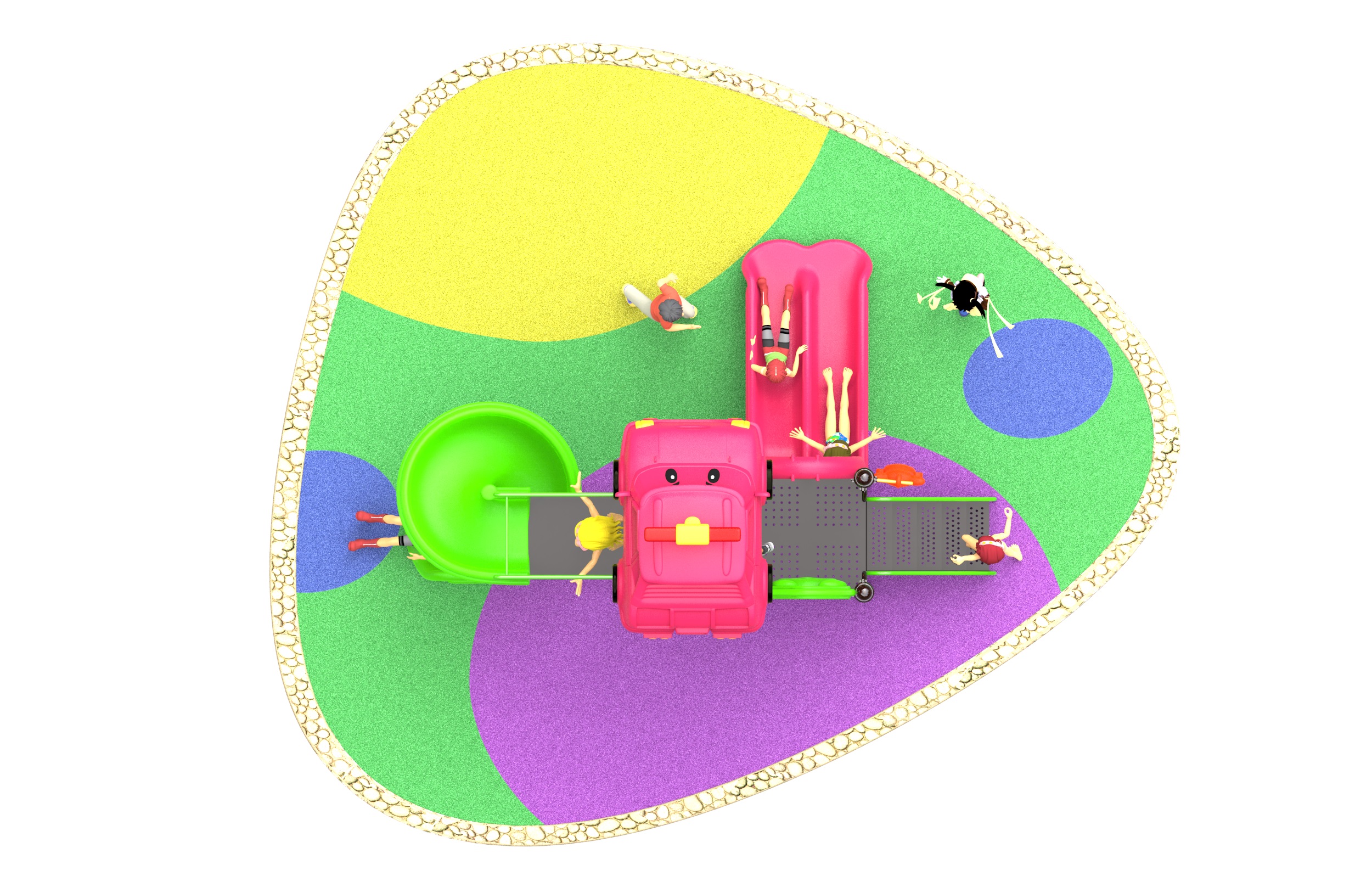 toddlers outdoor playground HT-89021