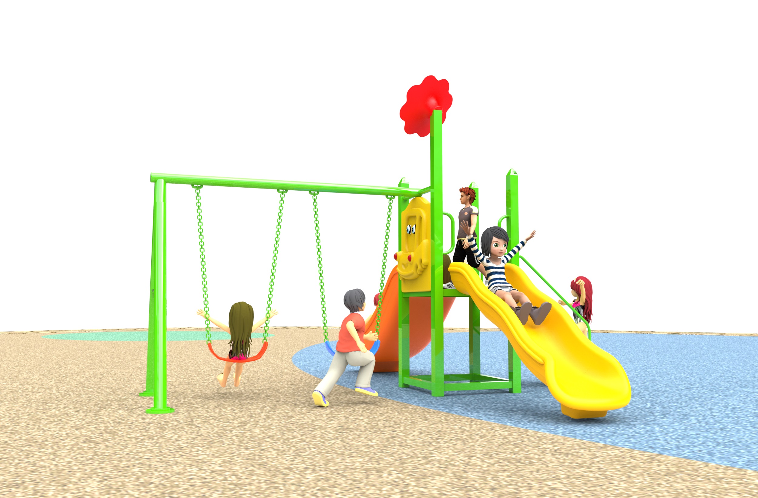 swing and slide set toddler HT-2355018