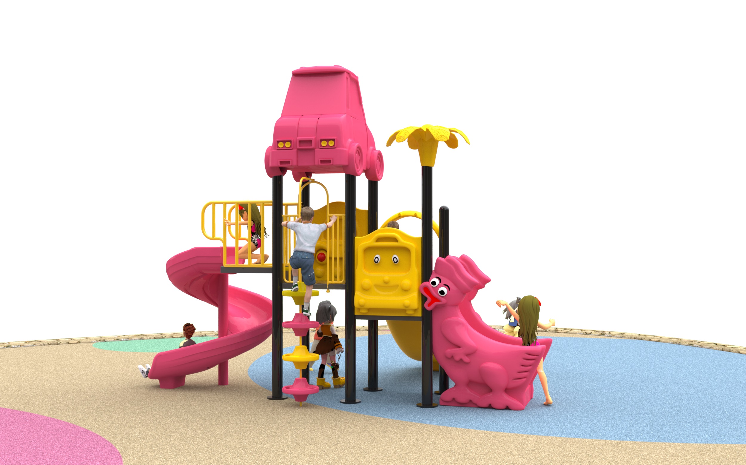 kids backyard playground equipment HT-76005