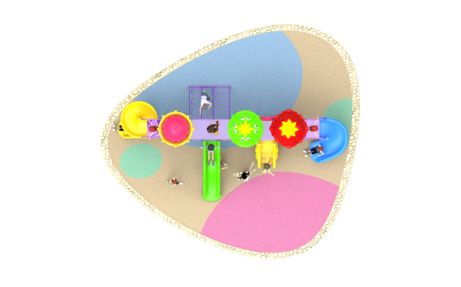 outdoor climbing playground equipment HT-55005