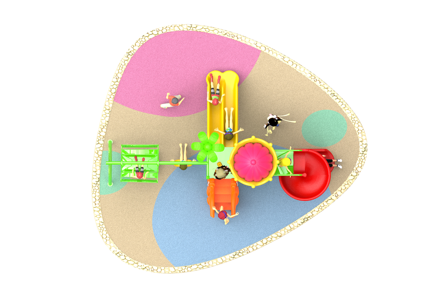kids outdoor playground set HT-55007