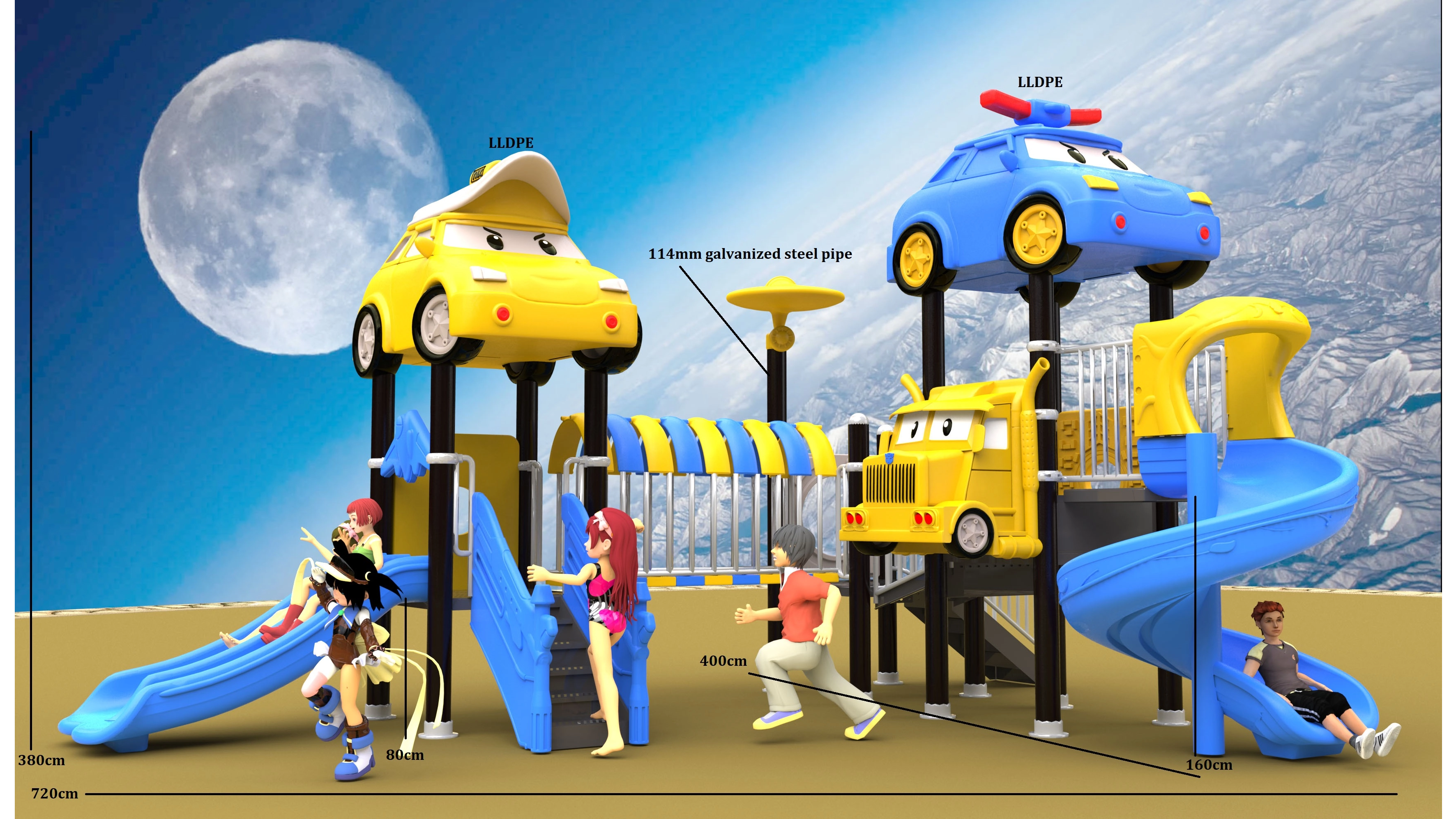 kids playequipment residential park play HT-14017