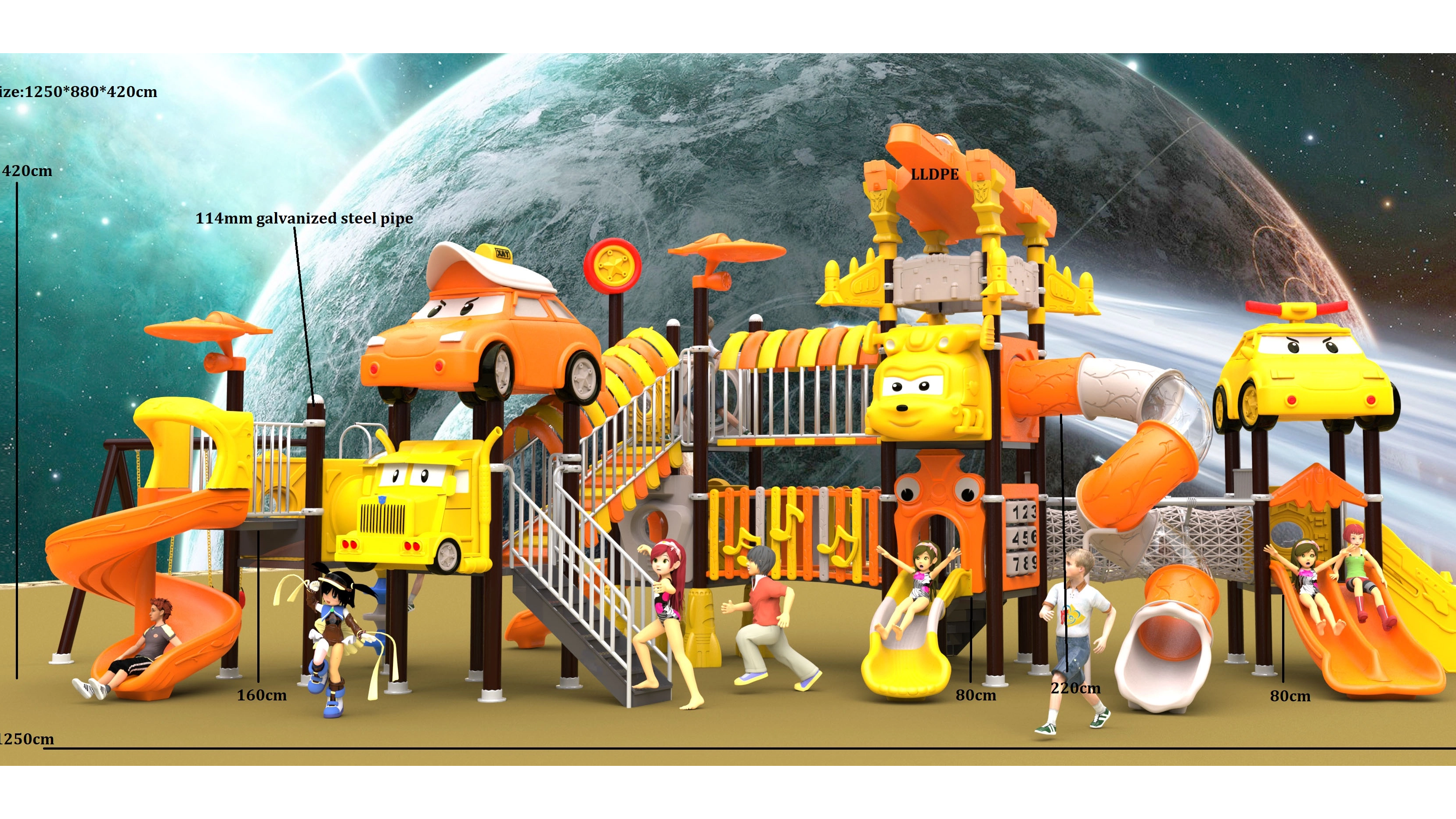 custom playground for amusement park HT-14015