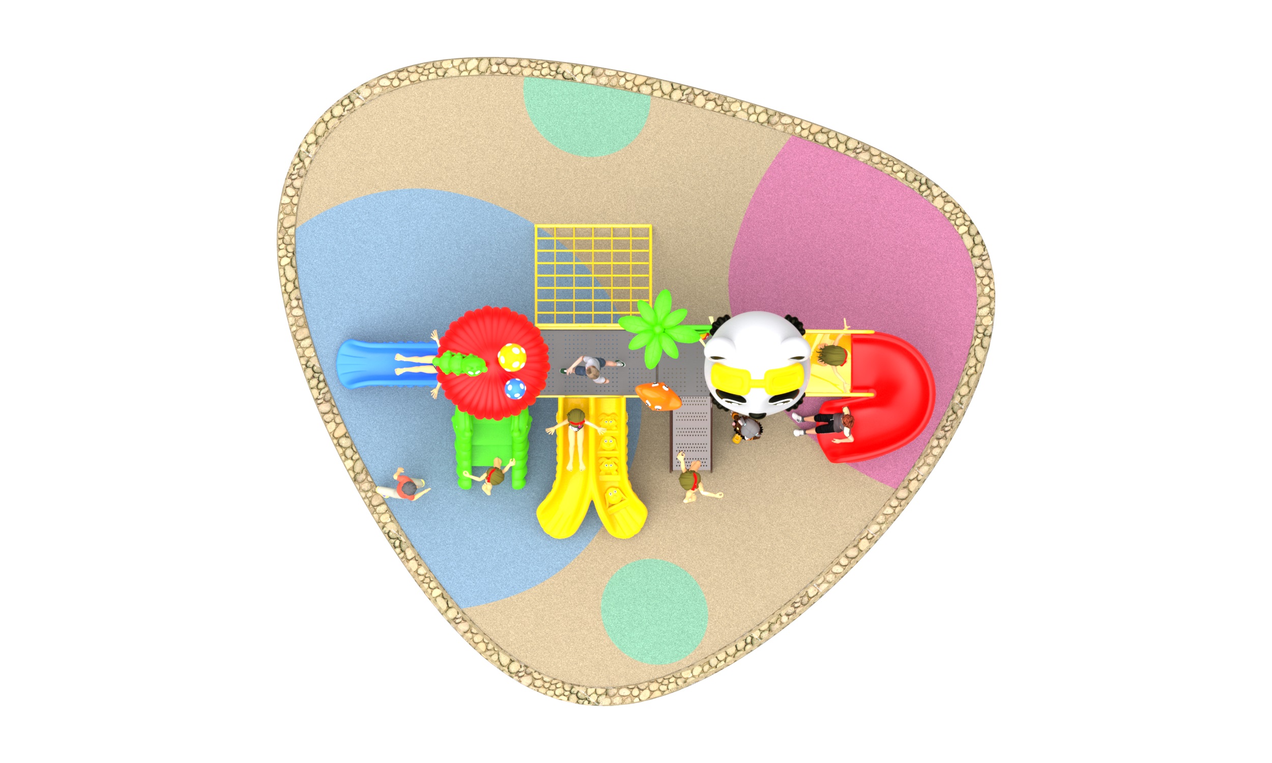 kids outdoor playground set HT-76119