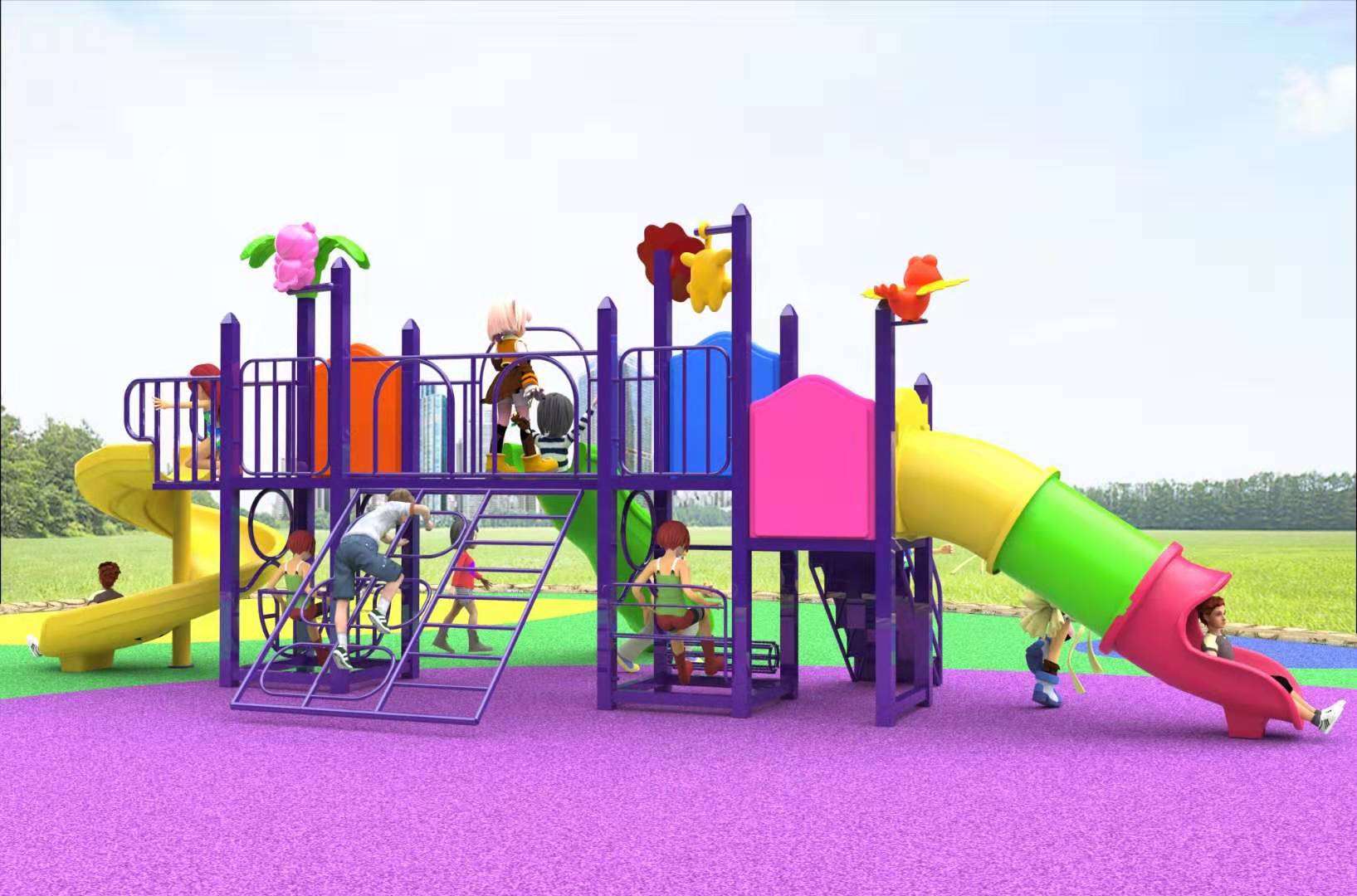 children outdoor playground equipment playset HT-55133