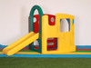 children's plastic playhouse with slide kids playground equipment SLWJ-020