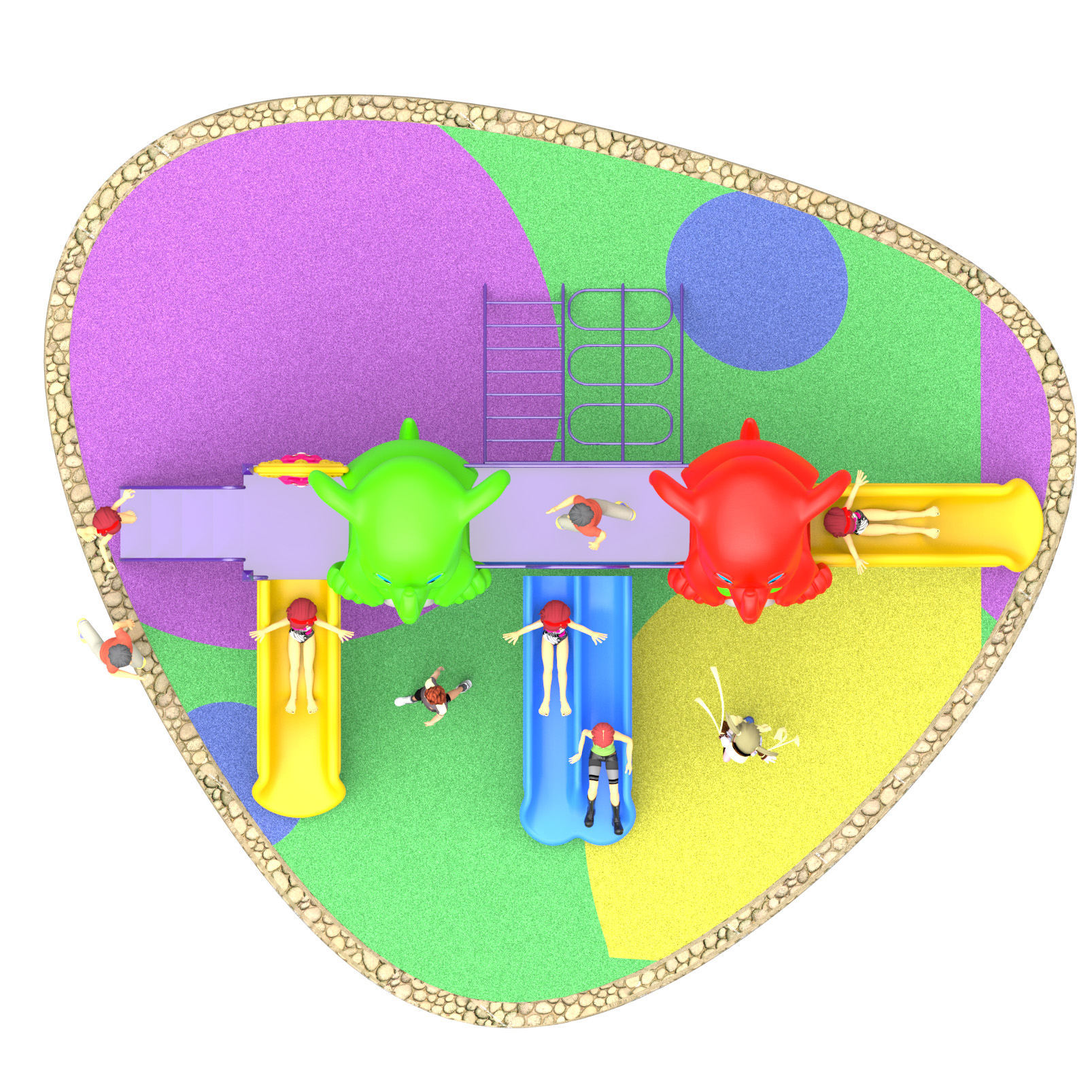 kids outdoor play equipment for school HT-55029