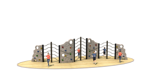 outdoor climbing playground equipment PW-005