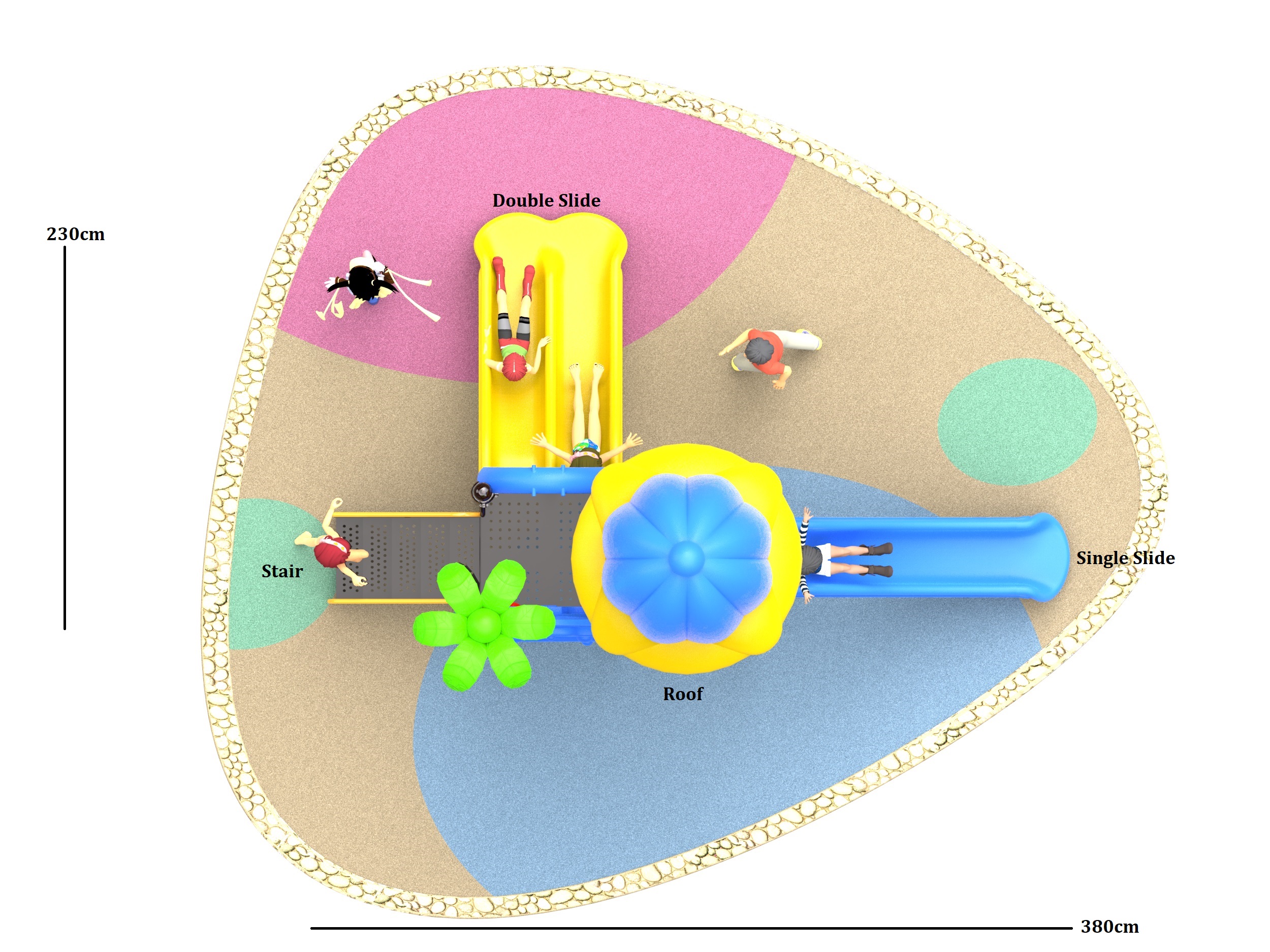 toddlers outdoor play equipment HT-89018