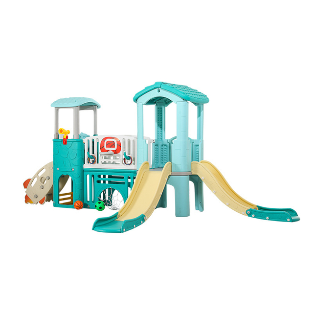 plastic playhouse with slide SLWJ-002