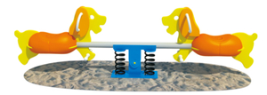 Full set of big playground with the spring seesaw PE-QB-003